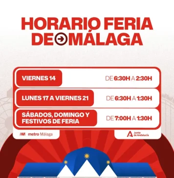 El Metro de Málaga ampliará su horario y reforzará la seguridad durante la Feria 2026 El Metro de Málaga ampliará su horario y reforzará la seguridad durante la Feria 2026