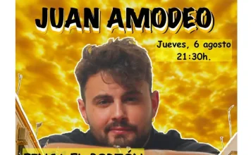 Juan Amodeo aterriza este jueves en El Portón con ‘013 Origen’, una de las grandes citas del humor del verano Juan Amodeo aterriza este jueves en El Portón con '013 Origen', una de las grandes citas del humor del verano