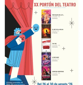 El XX Portón del Teatro ya tiene entradas a la venta para cinco noches de humor, musicales y teatro familiar
