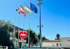 La bandera de Ceuta ondea desde hoy en las sedes de la Diputación de Málaga como muestra de apoyo y solidaridad con el pueblo ceutí