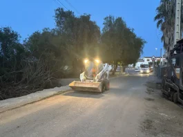 El camino de la Ribera, asfaltado en horario nocturno para evitar las horas de más calor  