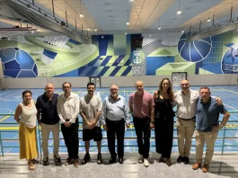 Un innovador mural otorga una imagen más moderna al Polideportivo El Limón