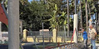 El Ayuntamiento culmina el muro perimetral del Parque del Mirador de Bellavista