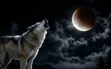 lobo luna eclipse