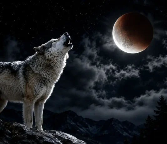 lobo luna eclipse