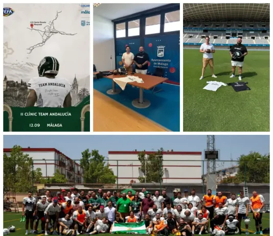 Team Andalucía organiza el II Clínic de Fútbol Americano en Málaga este sábado