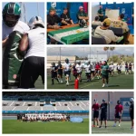Más de 50 deportistas participan en el II Clínic Team Andalucía de fútbol americano en Málaga