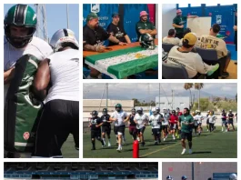 Más de 50 deportistas participan en el II Clínic Team Andalucía de fútbol americano en Málaga
