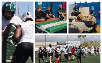 Más de 50 deportistas participan en el II Clínic Team Andalucía de fútbol americano en Málaga