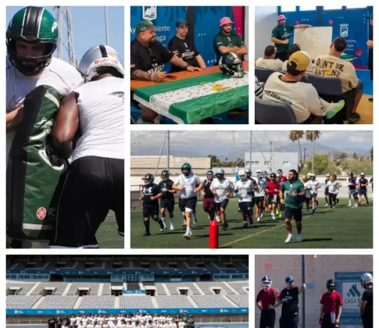 Más de 50 deportistas participan en el II Clínic Team Andalucía de fútbol americano en Málaga
