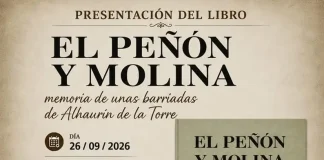 Este sábado, 26 de septiembre, se presenta el libro dedicado a El Peñón y Molina