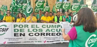 CSIF exige a Correos el cumplimiento de los acuerdos para acabar con la precariedad laboral y el deterioro del servicio público CSIF exige a Correos el cumplimiento de los acuerdos para acabar con la precariedad laboral y el deterioro del servicio público