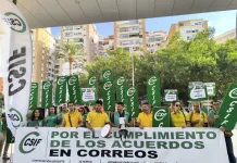 Continúan las movilizaciones de CSIF en Correos por la falta de personal, la precariedad y el incumplimiento del Acuerdo Marco