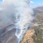 Grave incendio forestal en Benahavís obliga a desalojar una urbanización y deja dos heridos