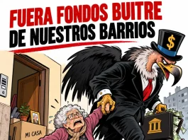 Cuando atacan los fondos buitre, luchamos unidas las gentes por Eduardo Madronal Pedraza