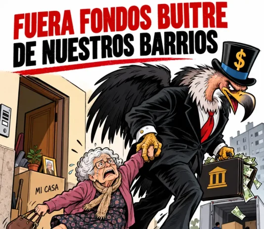 Cuando atacan los fondos buitre, luchamos unidas las gentes por Eduardo Madronal Pedraza