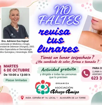 Abrazo Amigo vuelve a ofrecer revisiones gratuitas de lunares en Alhaurín de la Torre Abrazo Amigo vuelve a ofrecer revisiones gratuitas de lunares en Alhaurín de la Torre