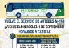El autobús que comunica con la Universidad vuelve el miércoles 9 de septiembre 