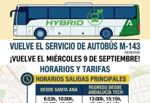 El autobús que comunica con la Universidad vuelve el miércoles 9 de septiembre 
