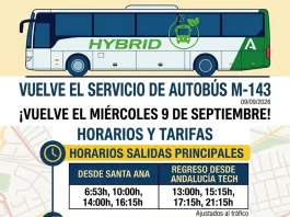 El autobús que comunica con la Universidad vuelve el miércoles 9 de septiembre 