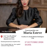 María Esteve protagoniza un encuentro sobre cine y cultura en La Platea