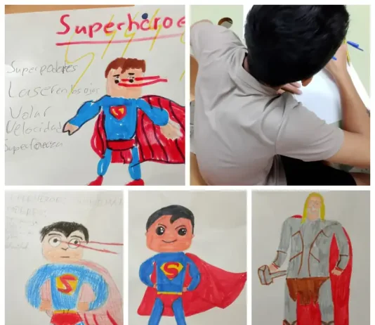 Proyectos de trabajo sobre Superhéroes y sus superpoderes realizado por el alumnado extranjero de Atal , Institutos Galileo de Alhaurín de la Torre , Playamar y Los Manantiales de Torremolinos.