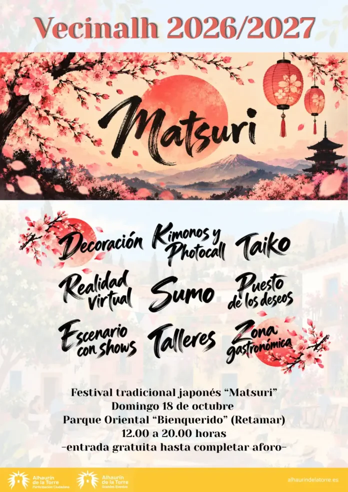 Alhaurín de la Torre celebrará el festival japonés Matsuri el próximo 18 de octubre Alhaurín de la Torre celebrará el festival japonés Matsuri el próximo 18 de octubre