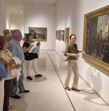 Visita del Grupo Sesmero al Museo Thyssen de Málaga