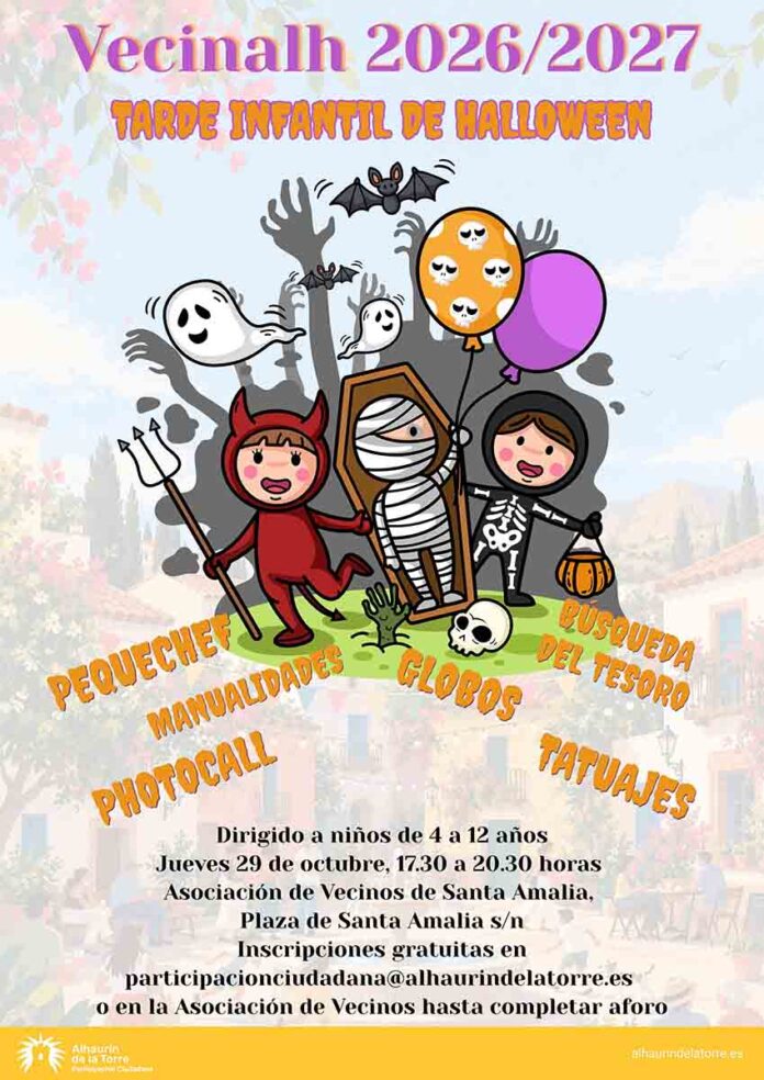 Vecinalh llega a Santa Amalia el jueves 29 con una tarde infantil de Halloween Vecinalh llega a Santa Amalia el jueves 29 con una tarde infantil de Halloween