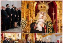 Los Verdes celebran la festividad de la Virgen de la Soledad y anuncian a pregonero y autor del cartel del Viernes Santo