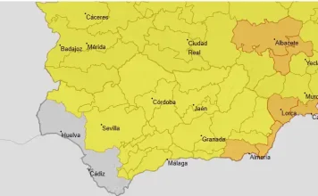 Andalucía activa la preemergencia por riesgo de inundaciones ante un sábado de lluvias y tormentas