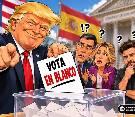 Trump pide que la izquierda vote en blanco por Eduardo Madroñal Pedraza
