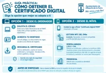 El Ayuntamiento facilita a la ciudadanía información para obtener el certificado digital