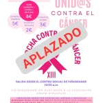 Aplazada por la lluvia la Marcha contra el Cáncer