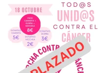 Aplazada por la lluvia la Marcha contra el Cáncer