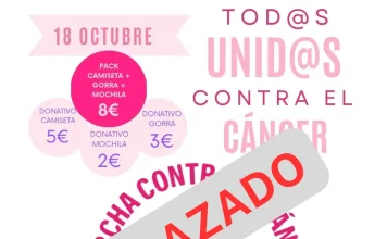 Aplazada por la lluvia la Marcha contra el Cáncer